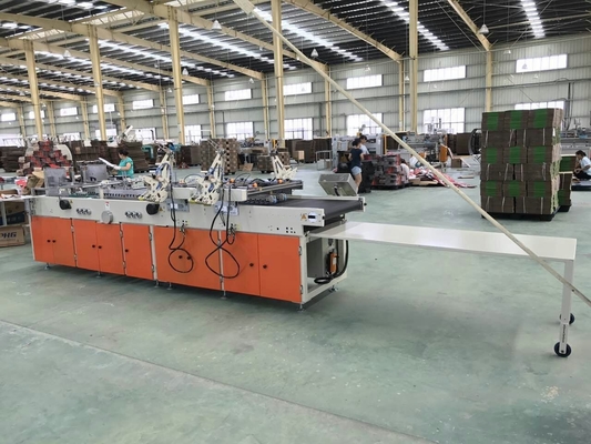 Machine ondulée 100m/min de Gluer de dossier de boîte de carton de la CE avec les pièces de rechange libres